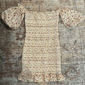 Topshop smocked dress